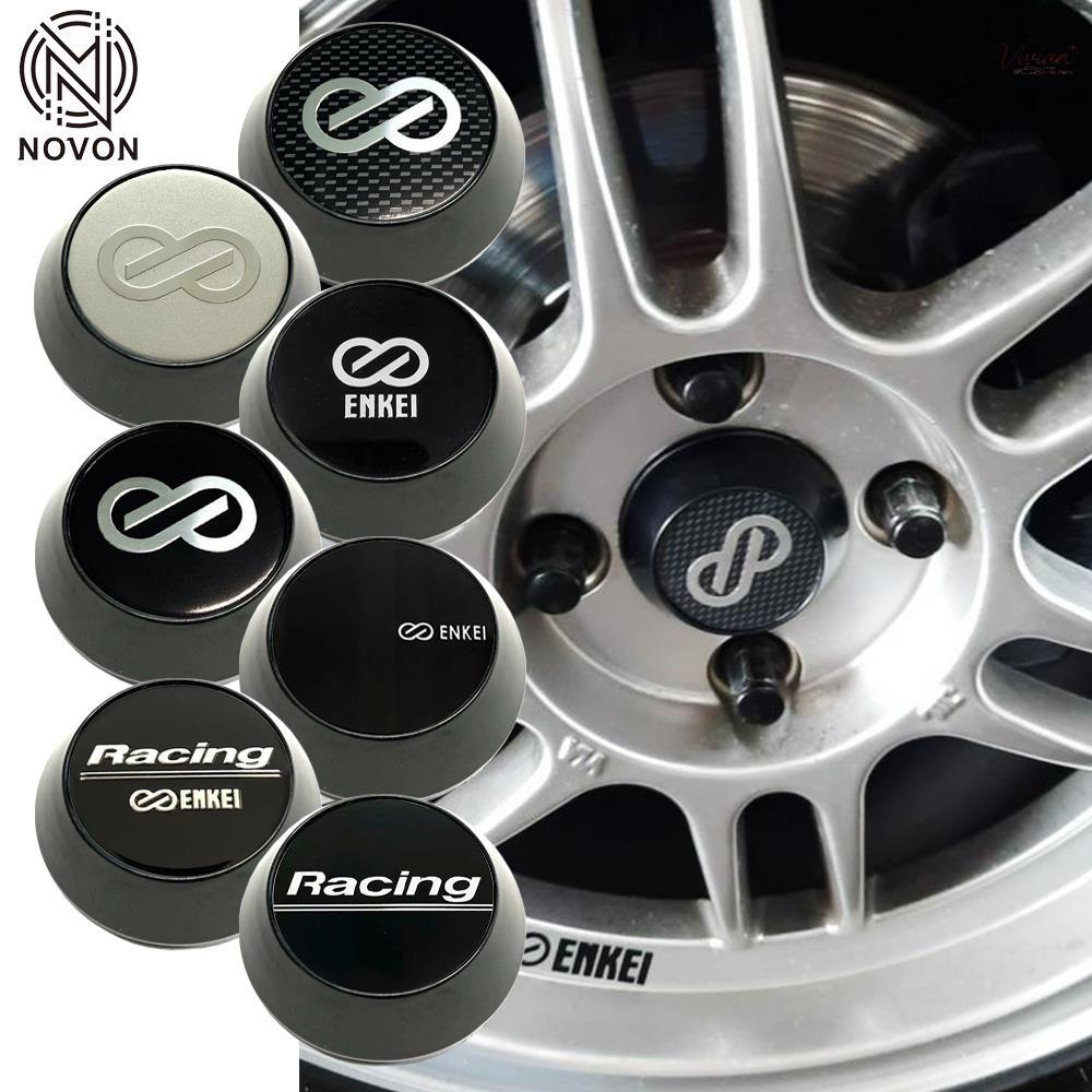 1 PC 60 มม./64/mm65 มม./68/69 มม.Enkei center caps Blakc สติกเกอร์ล้อรถCentre Sport Rim Cap Fit สําห