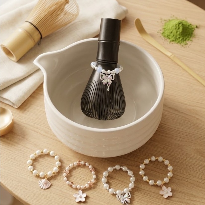 Chasen Charm | จี้ห้อยแปรงมัทฉะ อุปกรณ์ตกแต่ง Chasen