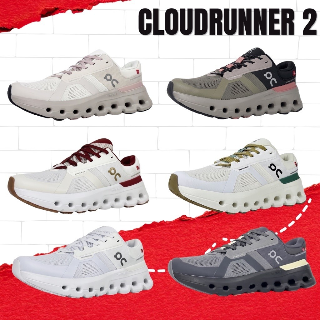 รองเท้าวิ่ง ใส่เที่ยว Cloudrunner 2 ลายสวย ใส่ได้ทุกชุด เดินไม่เมื่อย สินค้าพร้อมกล่อง ส่งในไทย