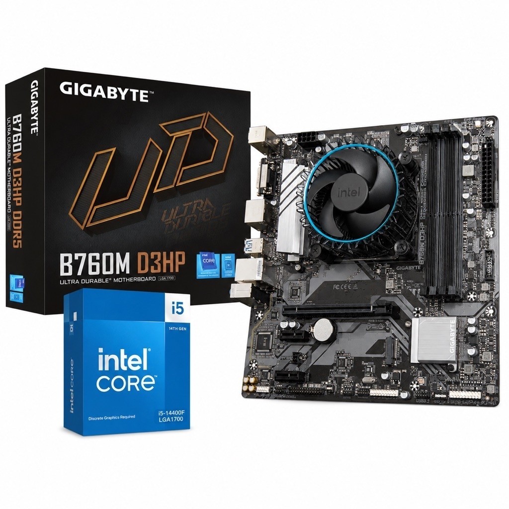 ชุดเซ็ท i5 14400F 10C/16T + GIGABYTE B760M D3HP DDR5