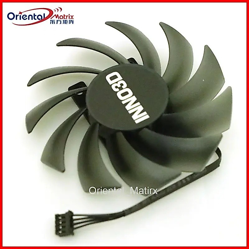 CF-12915S 86 มม.DC12V 0.35A 4Pin สําหรับ INNO3D RTX4060 8GB Compact กราฟิกการ์ดพัดลมระบายความร้อน