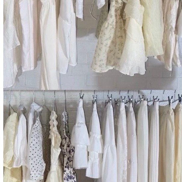 เสื้อคอปกแขนสั้นสีขาว