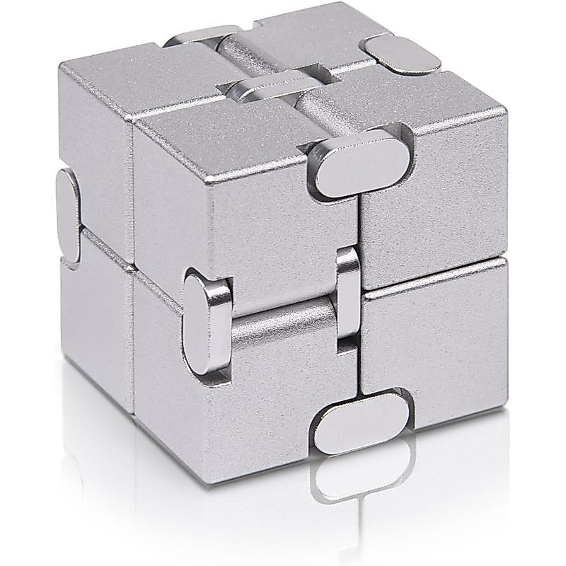 Fidget Cube Metal Infinity Cube สําหรับความเครียดบรรเทาและความวิตกกังวล/ADHD