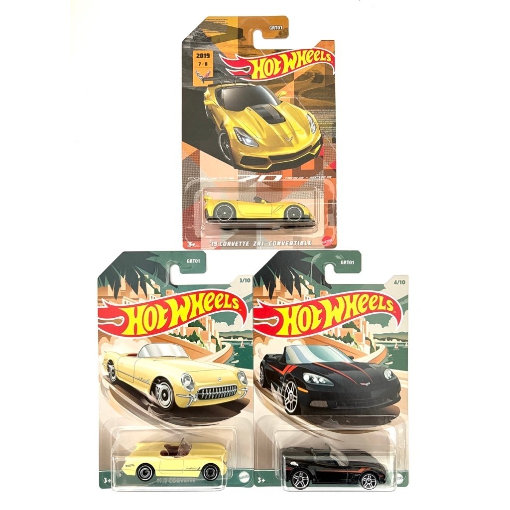 Hot Wheels | ‘19 CORVETTE ZR1 CONVERTIBLE | 1955 VORVETTE | CORVETTE C6 |‼️แพคยับ มุมยับ ขอบแพคยับ‼️