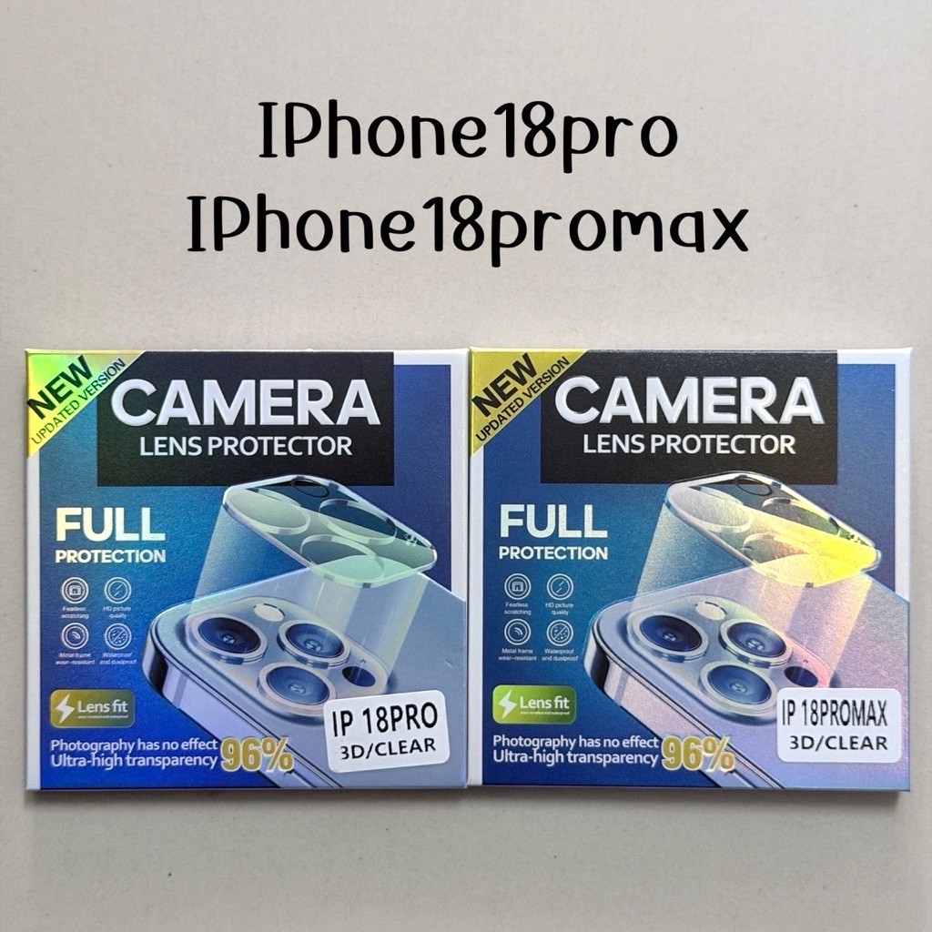 ฟิล์ม ครอบเลนส์กล้อง เลนส์ครอบใส IPHONE - 18pro  18promax