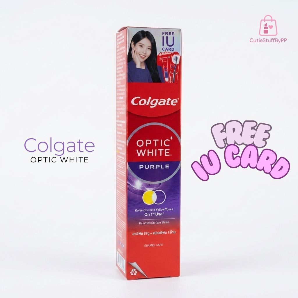 💜 เซ็ต Colgate Optic White Purple (1 SET ได้ 3 ชิ้น + FREE IU Card) 💜