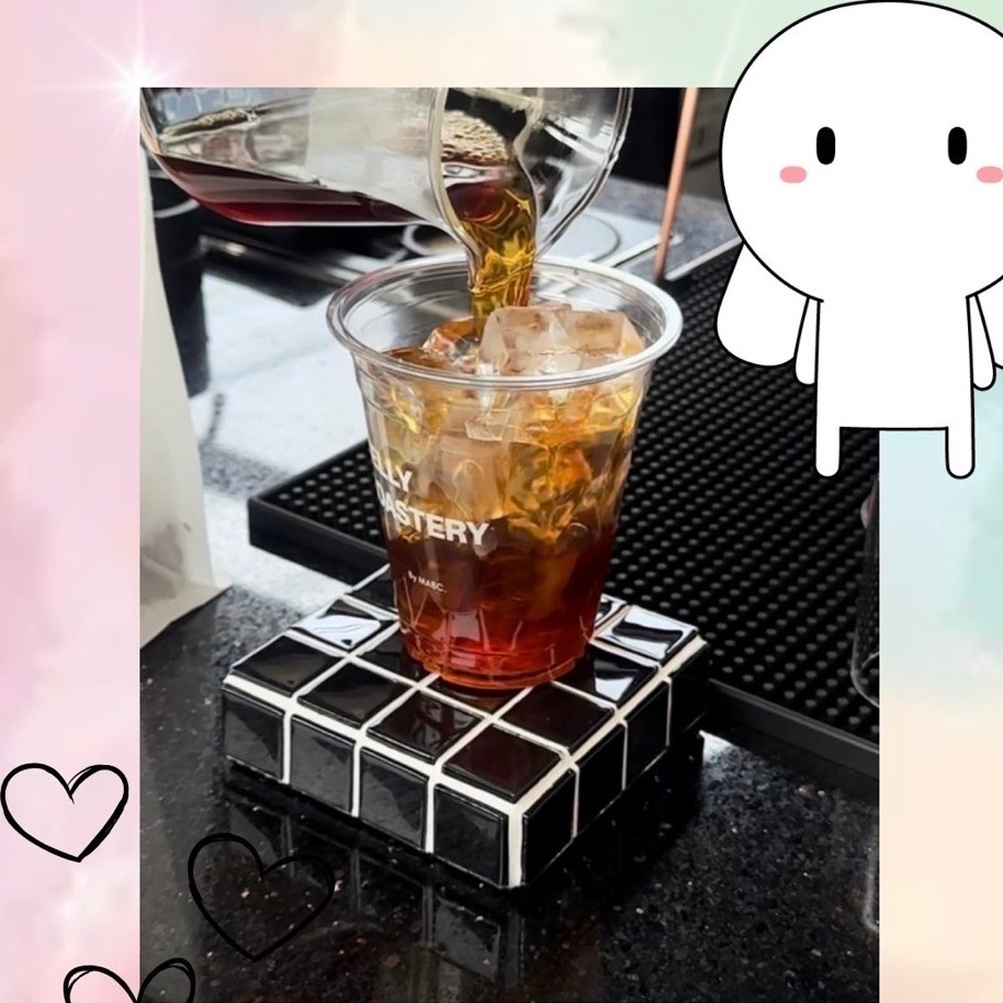 Coaster | Chawan ที่รองแก้ว | ชาวาน | แต่งบ้าน (สีดำ)