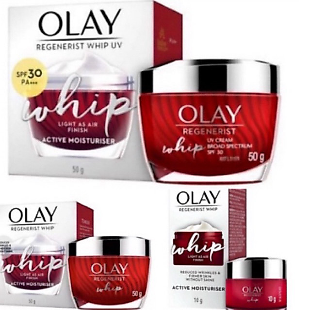 ล๊อตใหม่ชนชอป Olay Regenerist Whip SPF30 ขนาด 10g, 50g โอเลวิป ของแท้จากshop