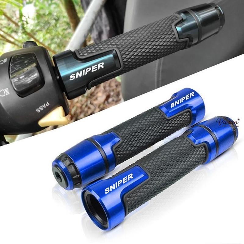 สําหรับ Sniper 155 150 รถจักรยานยนต์ Cnc โลหะผสม Anti Slip ยาง Handle Grip Sniper 155 อุปกรณ์เสริม【7