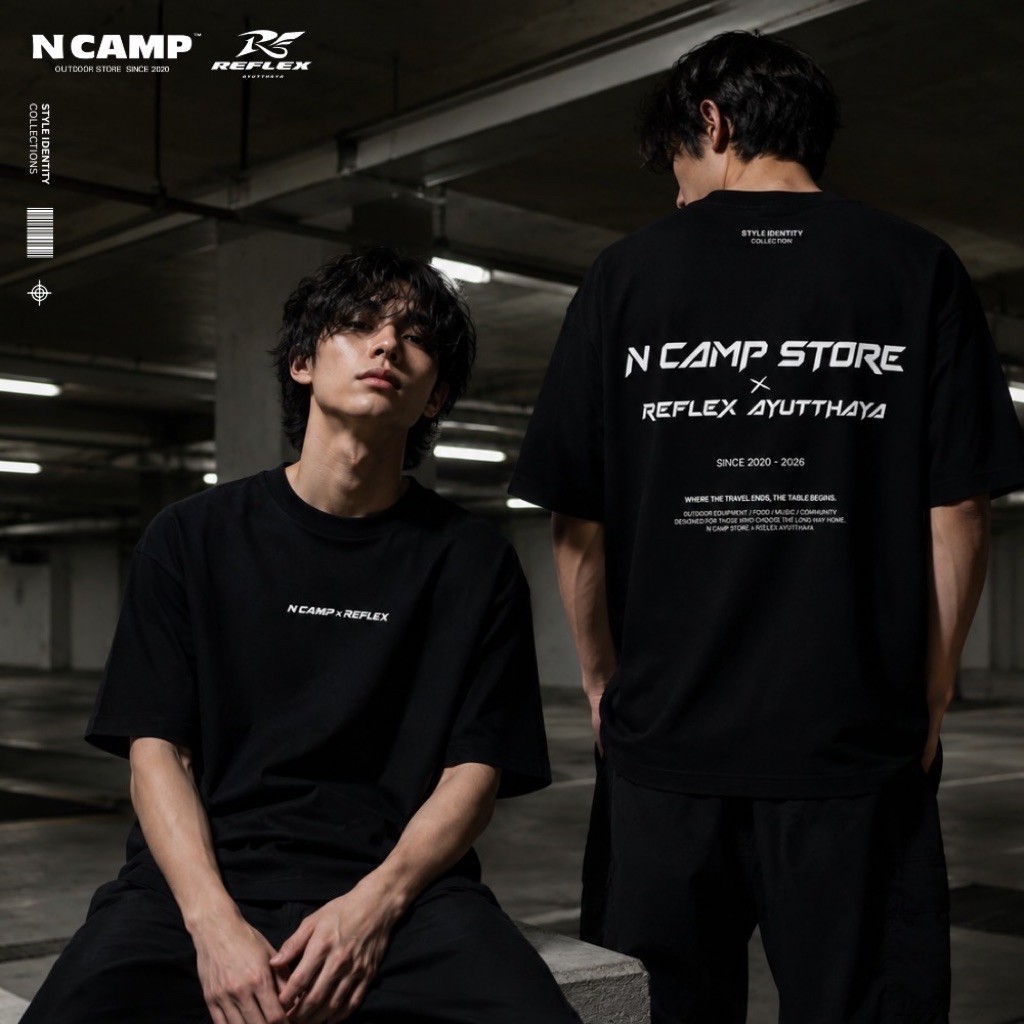 ❗️พร้อมส่ง❗️🇹🇭N CAMP STORE x REFLEX AYUTTHAYA OVERSIZED T-SHIRT MODEL 2🇹🇭