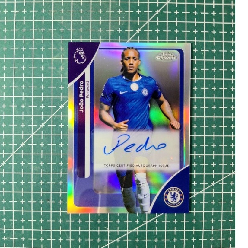 Joao Pedro 2026 Topps Chrome Premier League Refractor Auto Chelsea #CA-JO