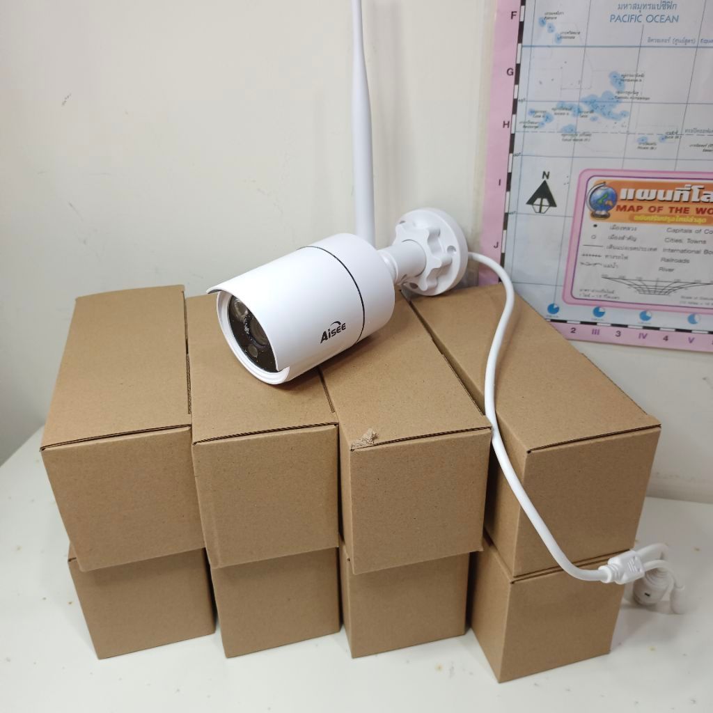 สินค้าฝากขาย ของใหม่ยังไม่ได้ใช้งาน กล้องวงจรปิด Aisee ไร้สาย 8 ตัวความละเอียด 2 MP พร้อมเครื่องบันท
