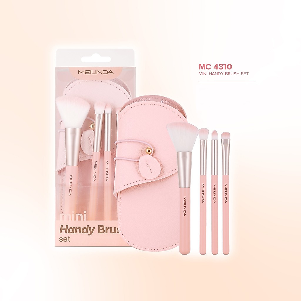 (MC4310) เมลินดา เซตแปรง 4ชิ้น Meilinda mini Handy Brush Set