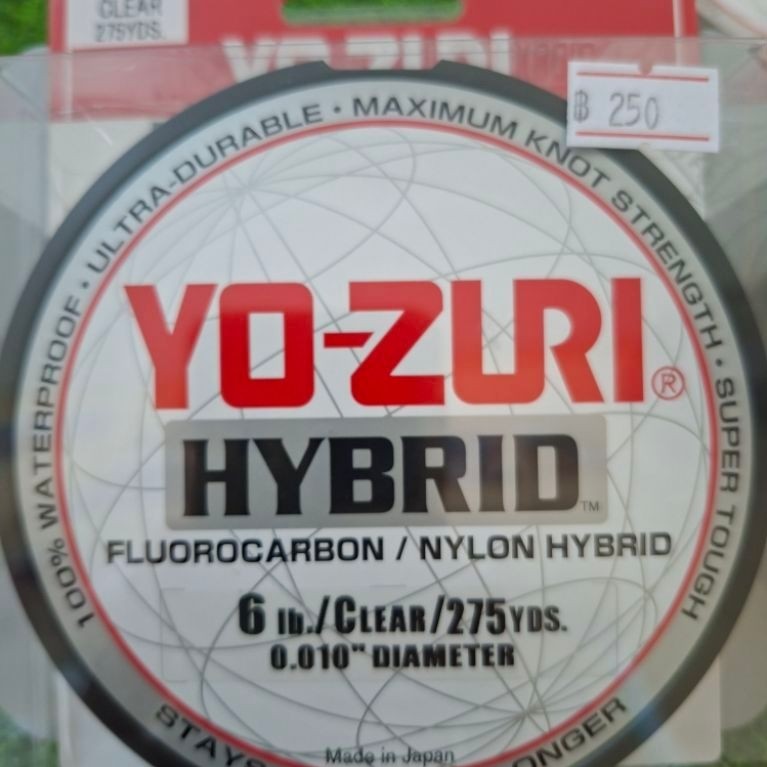 สายเอ็น Yo-Zuri เหนียว ทนทาน และมีรุ่นยอดฮิตคือก "Yo-Zuri Hybrid" ที่ผสานระหว่างไนลอนและฟลูออโรคาร์บ