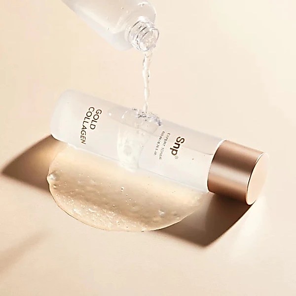 [โทนเนอร์เจลลี่ผสมทอง] SNP Gold Collagen Expert Toner 200 ml