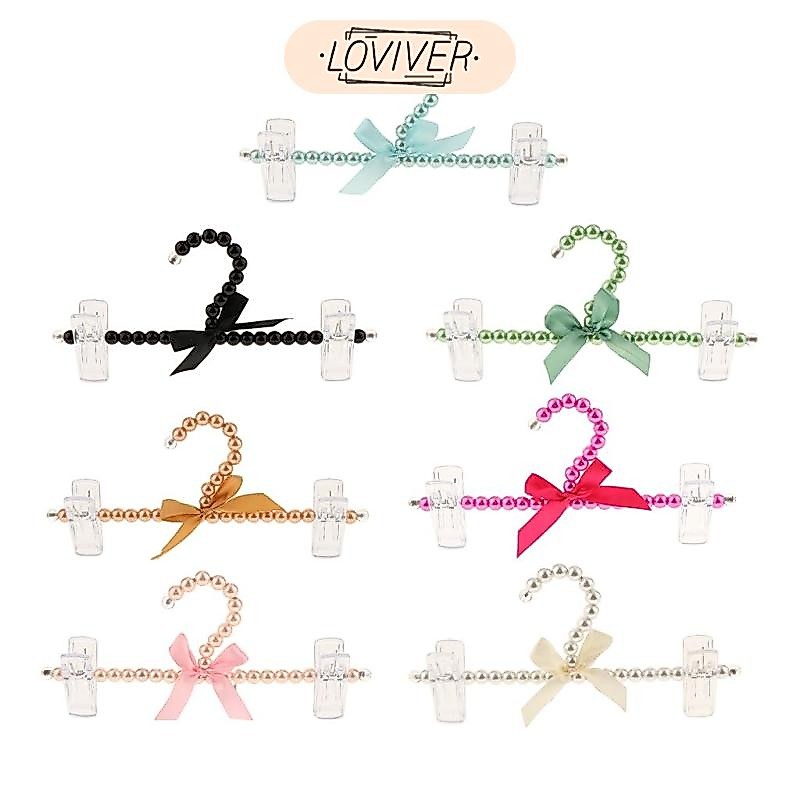 LOVIVER ไม้แขวนเสื้อ ตู้เสื้อผ้าในครัวเรือนพร้อมคลิปหนีบ 2 ชิ้นของขวัญเด็กผู้หญิง -