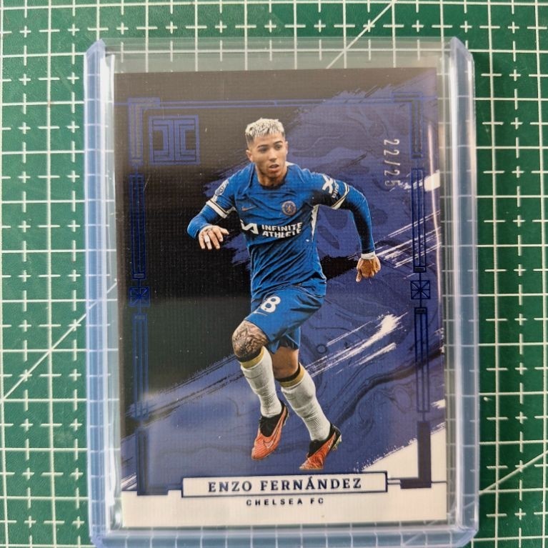 2023-24 Panini Impeccable Premier League - Enzo Fernandez #64 22/25 blue