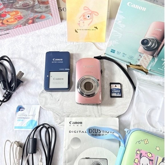 📸canon ixus 110is/ ixy 510is📸 full box📦932 color : pink