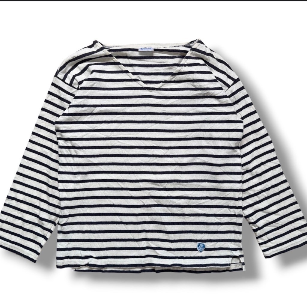 Orcival Neckv Striped T-Shirt