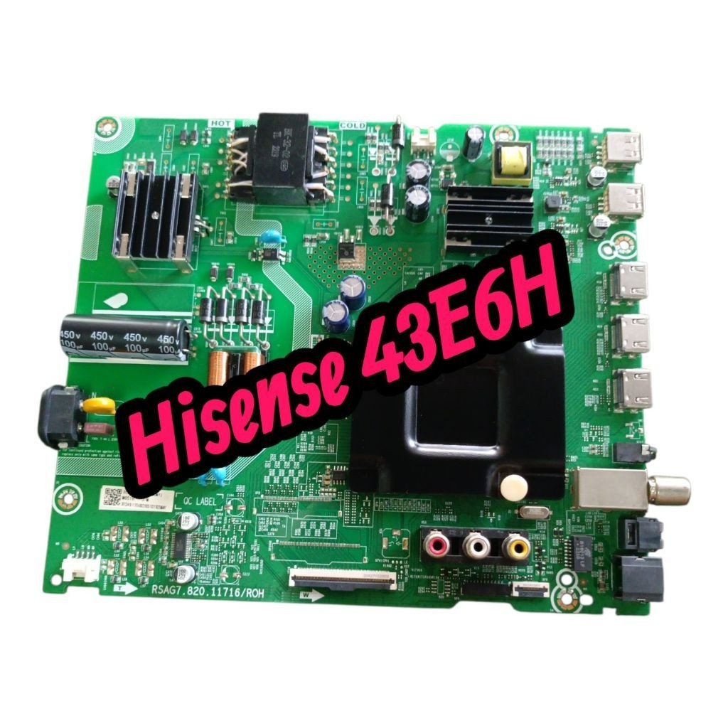 บอร์ดทีวี hisense รุ่น43E6Hแท้ถอดพาร์ทRSAG7.820.11761/ROH