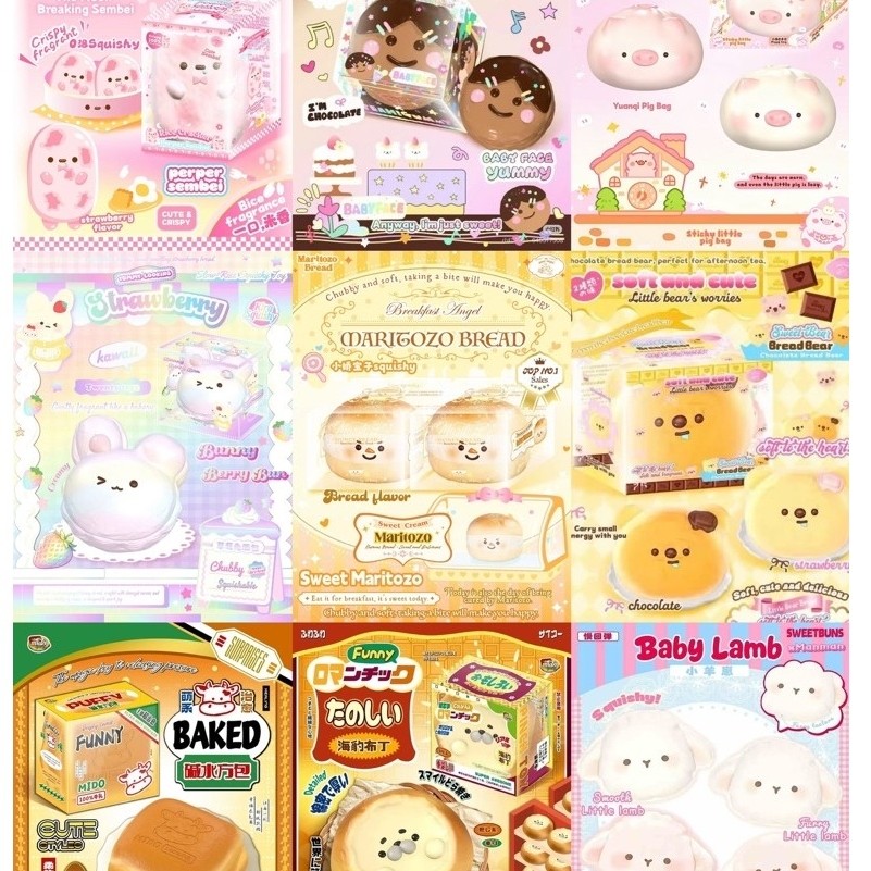 [ พร้อมส่งจากไทย] สกุชชี่งานจีน Lisa/Mido/Rosey/3an