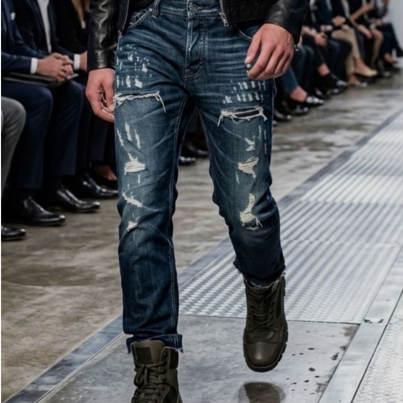 กางเกงยีนส์ diesel รุ่น PHEYO หลังใบโพธิ์สีเข็มเท่ห์เซอร์สไตล์ diesel