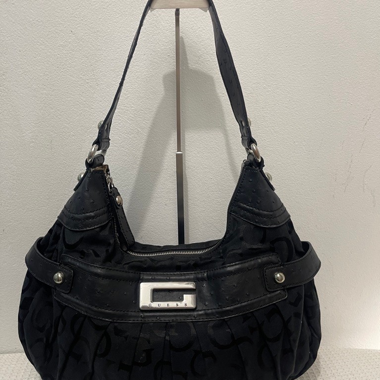 GUESS Vintage Y2K Monogram Hobo / Shoulder Bag