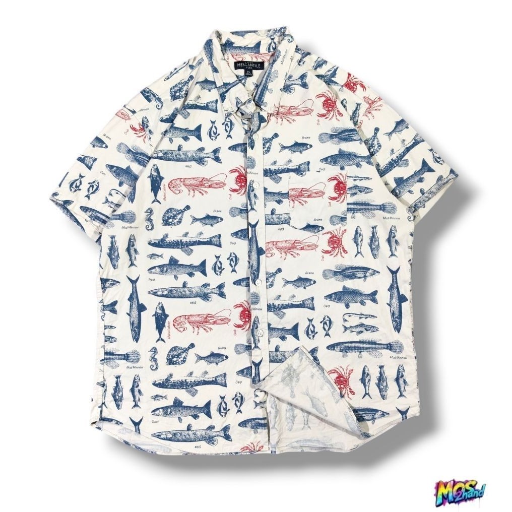 J.Crew Mercantile made in Madagascar เสื้อเชิ้ตมือสอง อก 44 ยาว 29