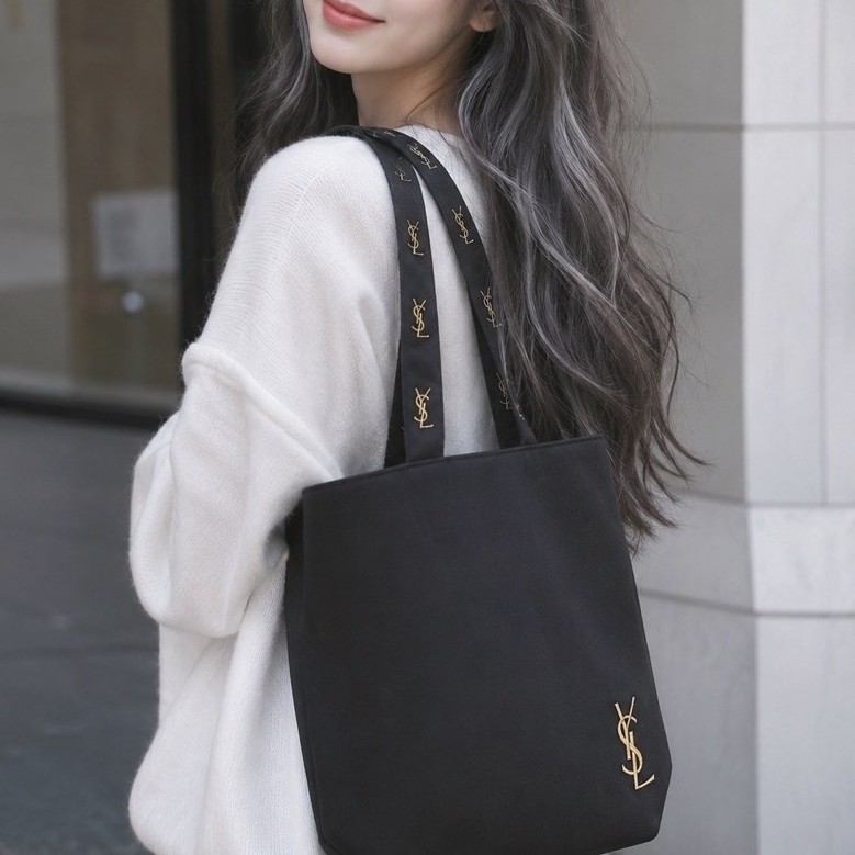 🖤 YSL Canvas Tote Bag