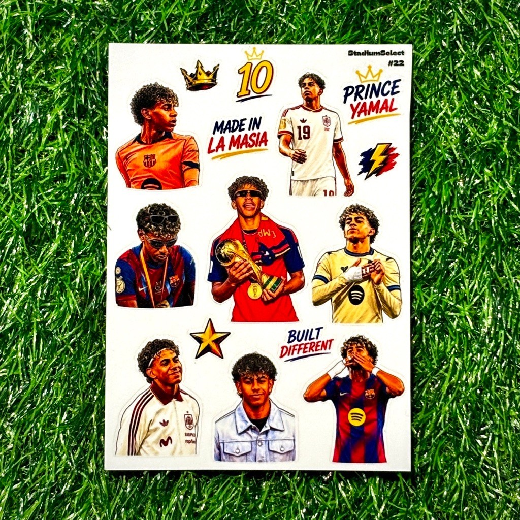 สติกเกอร์เเฟนเมด #22 Lamine Yamal Evolution 🇪🇸💫