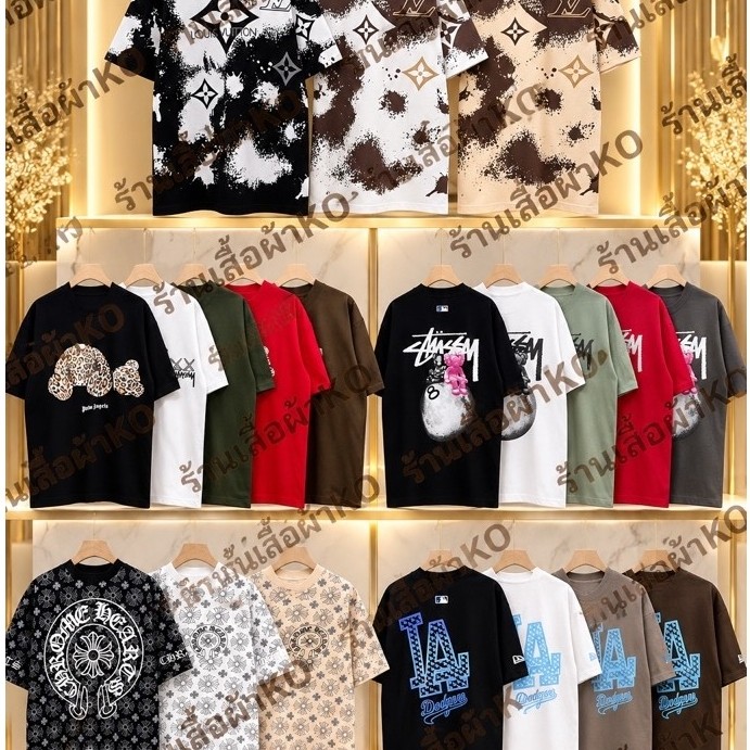 •เสื้อยืดOversize F อก44-46 ผ้าcotton