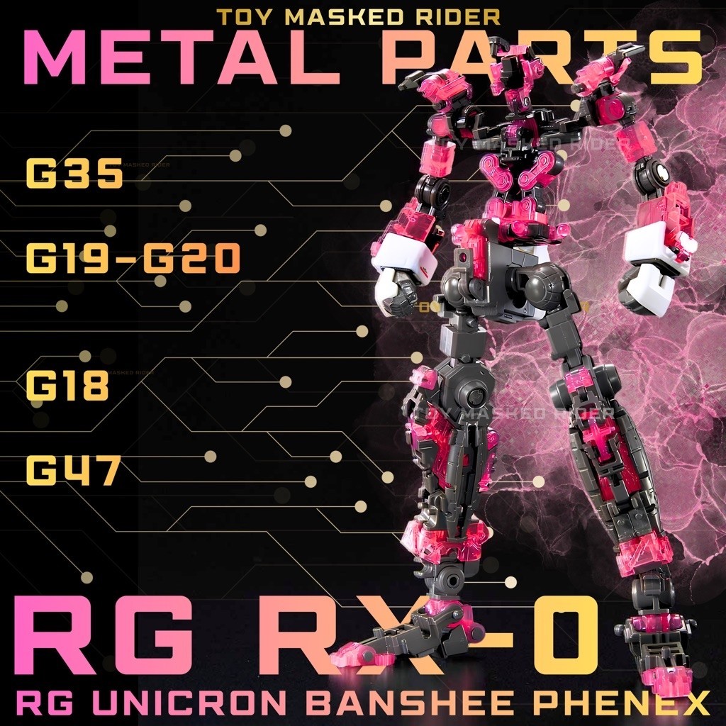 พาร์ทเสริมโลหะคู่ G35/G19-20/G18/G47สำหรับ RG UNICORN GUNDAM ทุก