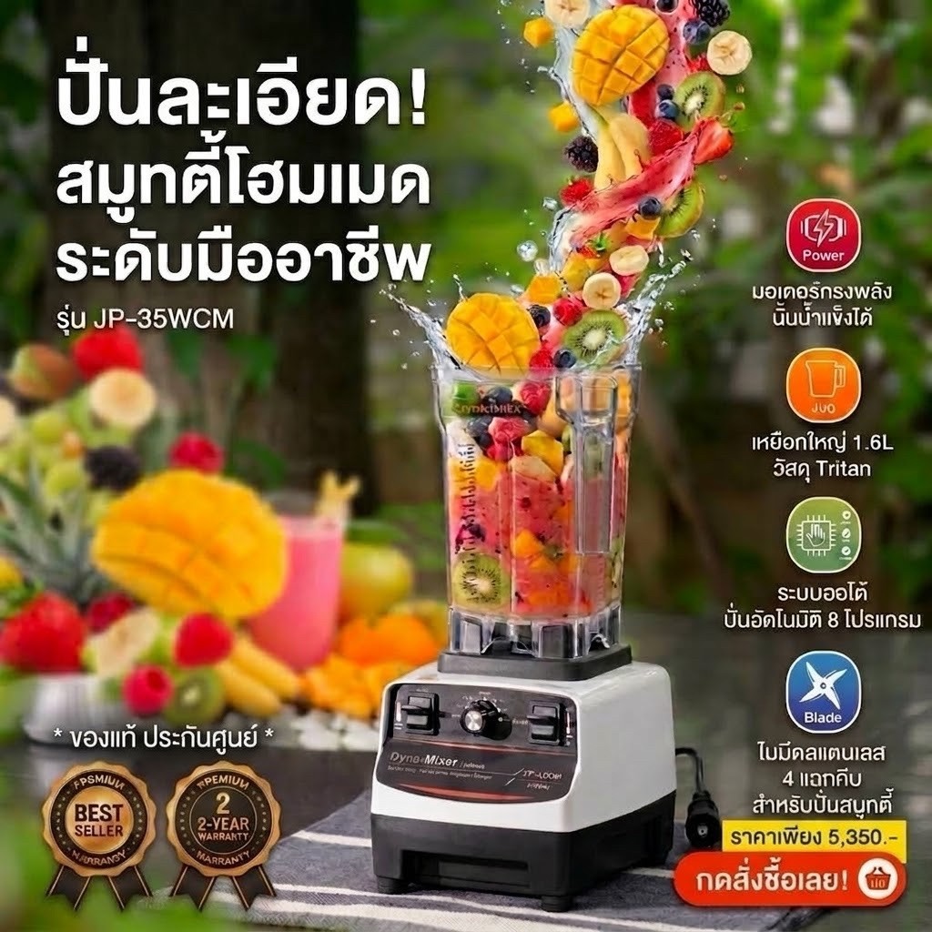 📦เครื่องปั่นAutoรุ่นJP35WCM.CirculateMixเครื่องปั่นสมูทตี้🎁พร้อมส่ง📦