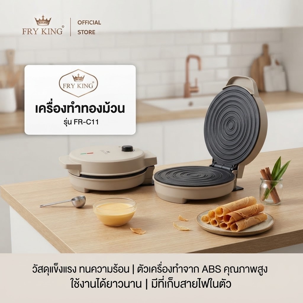 เครื่องทำทองม้วน Fry King