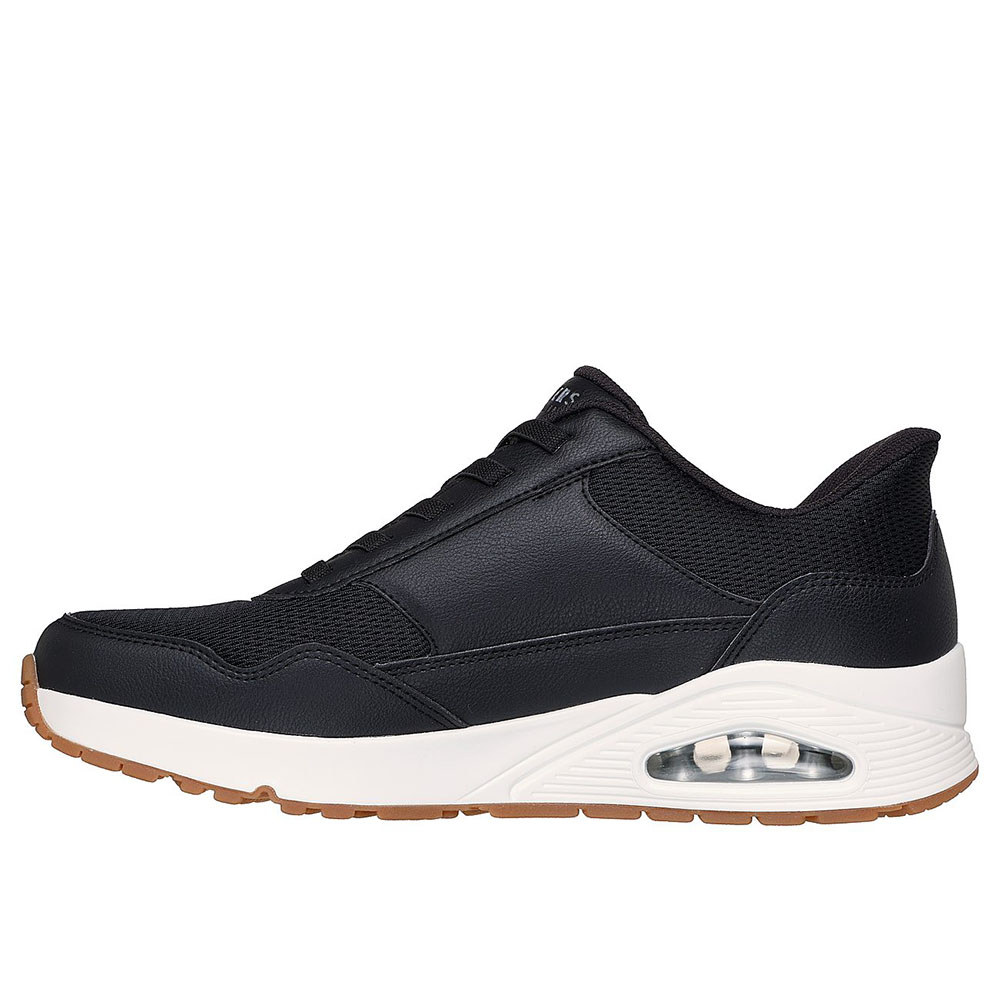 Skechers สเก็ตเชอร์ส รองเท้าผู้ชาย Men Slip-Ins Street Uno Banksia Shoes - 183022-BLK Air-Cooled Memory Foam — صورة 7
