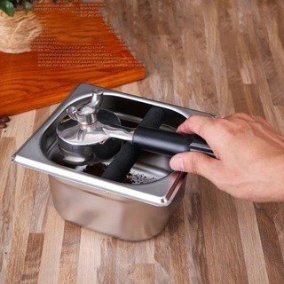 ที่เคาะกากกาแฟ แบบสเตนเลส ความลึก 10ซม Coffee Knock Box Q9SX