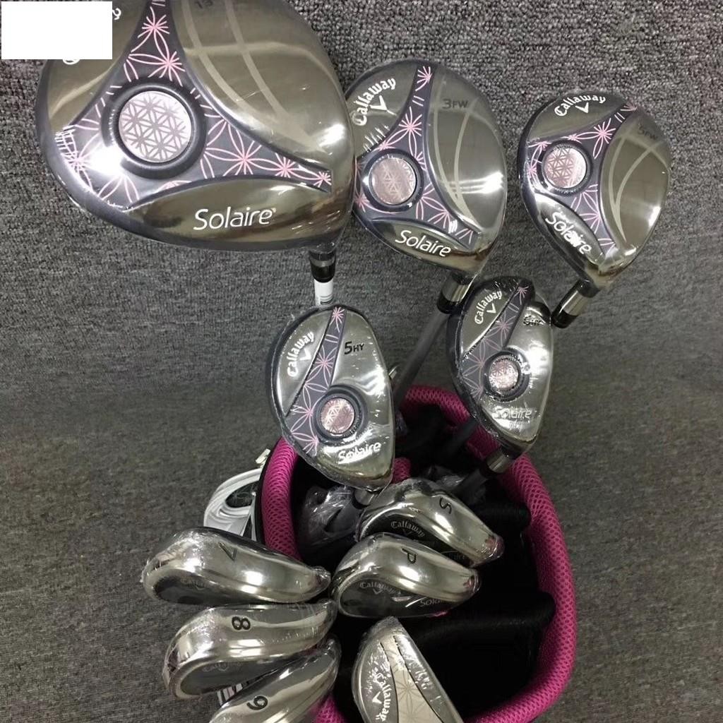 Callaway Solaire New Golf Club Set สําหรับผู้หญิง Driver+3FW+5FW+Hybrid+Putter+Irons Golf Club Set ค