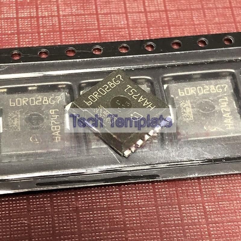 ((1 ชิ้น) ชิ้นส่วนอิเล็กทรอนิกส์ 60R028G7 IPT60R028G7 คลังสินค้าพร้อม H-PSOF-8 650V 245A