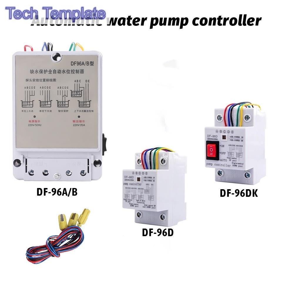 ตัวควบคุมระดับน้ําอัตโนมัติ ตัวควบคุมปั๊มพร้อมเซ็นเซอร์ DF-96A DF-96D DF-96DK