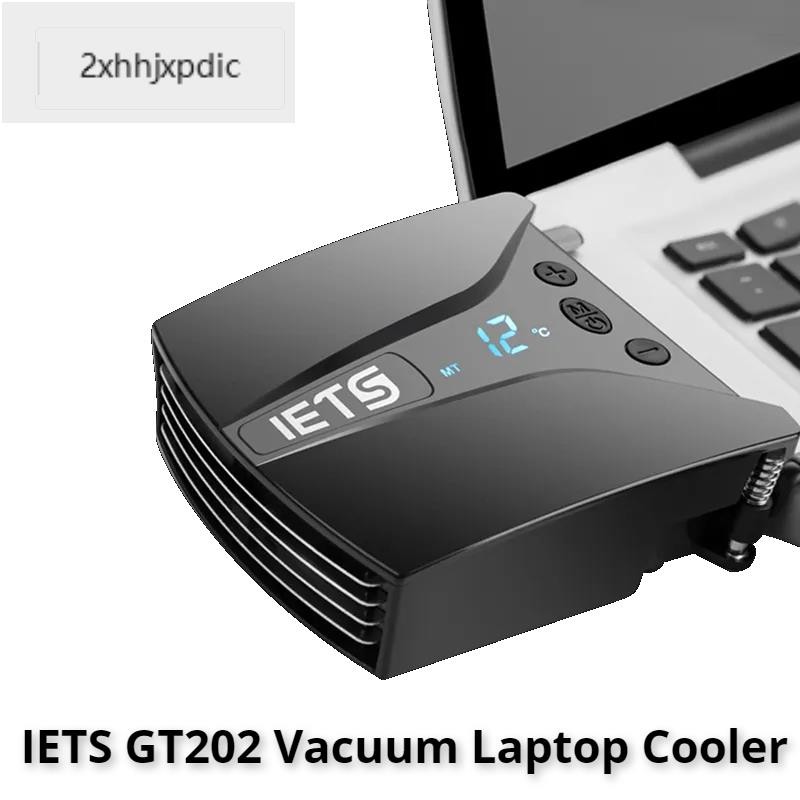 IETS GT202 พัดลมแล็ปท็อปสูญญากาศ cooler พร้อมจอแสดงผลอุณหภูมิการวัดอุณหภูมิอัจฉริยะ Cooling เหมาะสํา