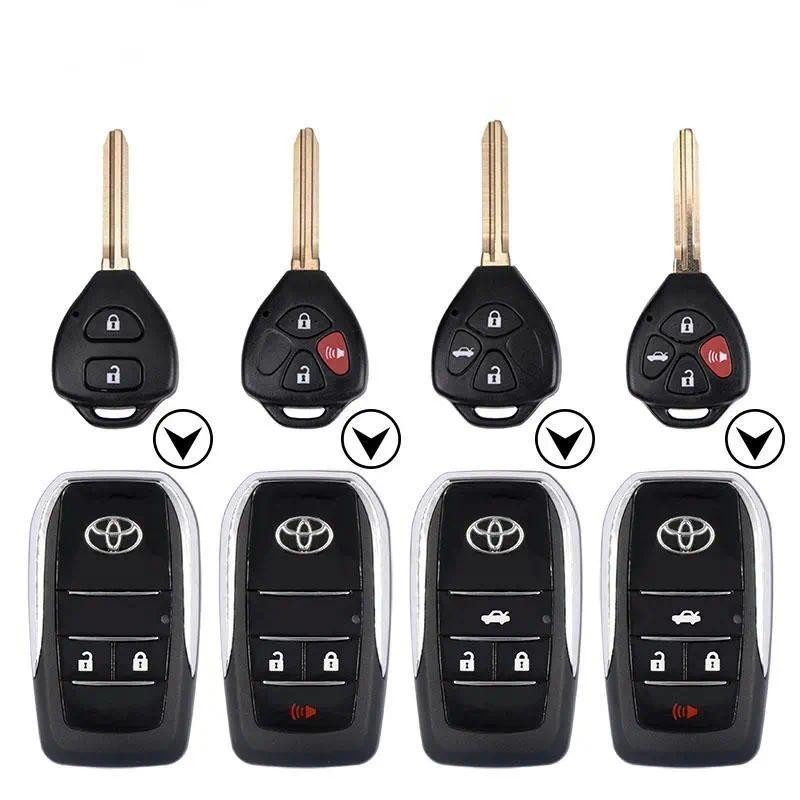 กุญแจพลิกดัดแปลงtoyota Toyota Corolla Camry RAV4 Reiz Flip Key Cover Accessories