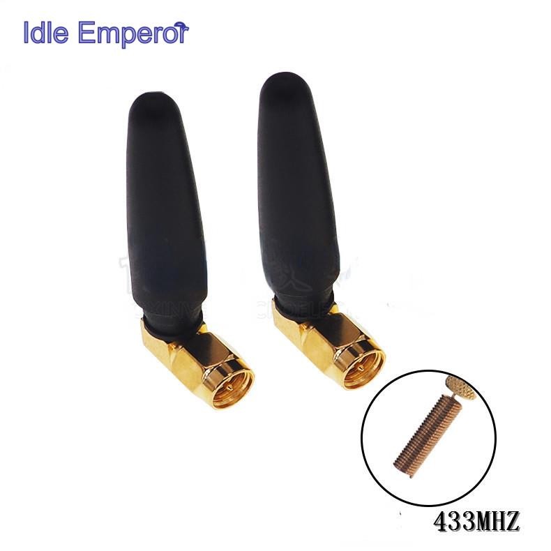 เสาอากาศโมดูลไร้สาย 433MHZ 433m 433MHZ Elbow SMA