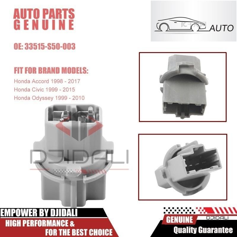 ไฟท้ายเบรคหลอดไฟด้านหลังซ็อกเก็ตสําหรับ Honda Accord Civic Fit Odyssey 33515-S50-003
