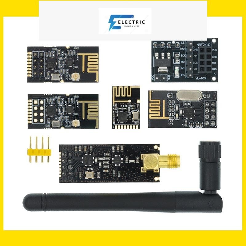 Nrf24l01+ โมดูลส่งสัญญาณข้อมูลไร้สาย 2.4GHz NRF24L01 NRF24L01+PA+LNA 1000 เมตร GT24 สําหรับ Ar