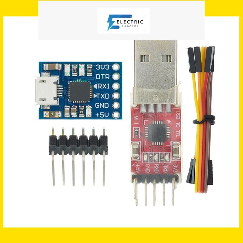 โมดูลเชื่อมต่อ CP2102 USB 2.0 เป็น UART TTL 5PIN STC CP2102 MICRO USB แบบเปลี่ยน สําหรับ aduino