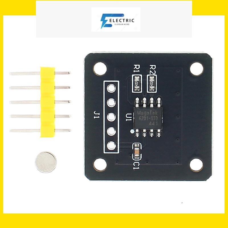 MT6701 Magnetic Encoder Magnetic Induction วัดมุมเซนเซอร์โมดูล 14bit ความแม่นยําสูงแทน AS5600