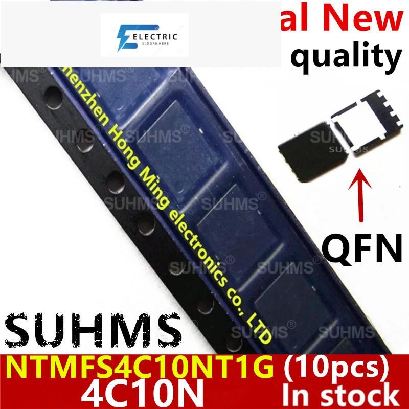 (10 ชิ้น) ชิปเซ็ต 4C10N NTMFS4C10N NTMFS4C10NT1G QFN-8 ใหม่ 100%