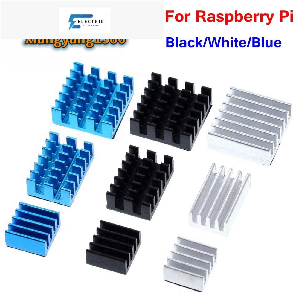 สําหรับ Raspberry Pi 4 ความร้อน 3pcs Raspberry Pi 4B อลูมิเนียมฮีทซิงค์หม้อน้ํา Cooling Kit Cooler ส
