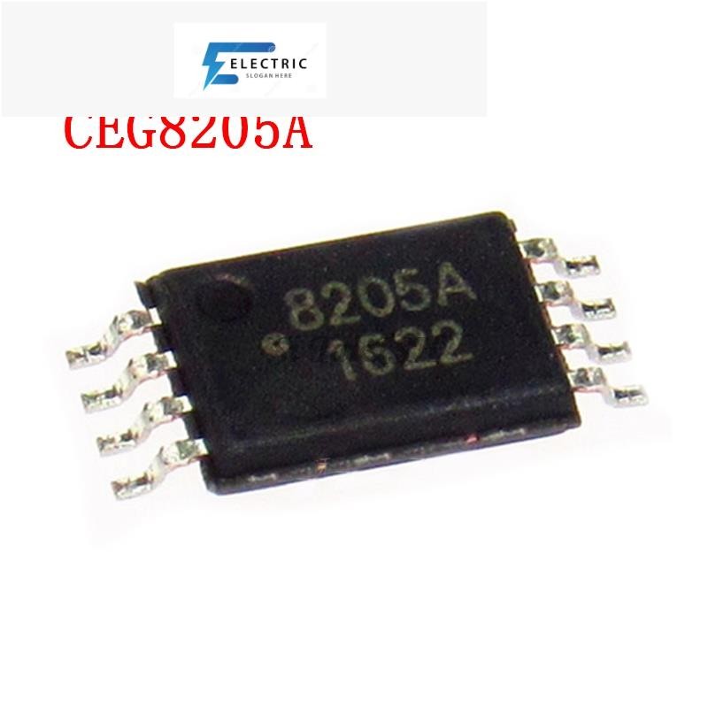 10PCS 8205A TSSOP8 CEG8205A TSSOP FS8205A STN8205A 8205 TSSOP-8 MSOP-8 SMD ใหม่และต้นฉบับ IC Chipset