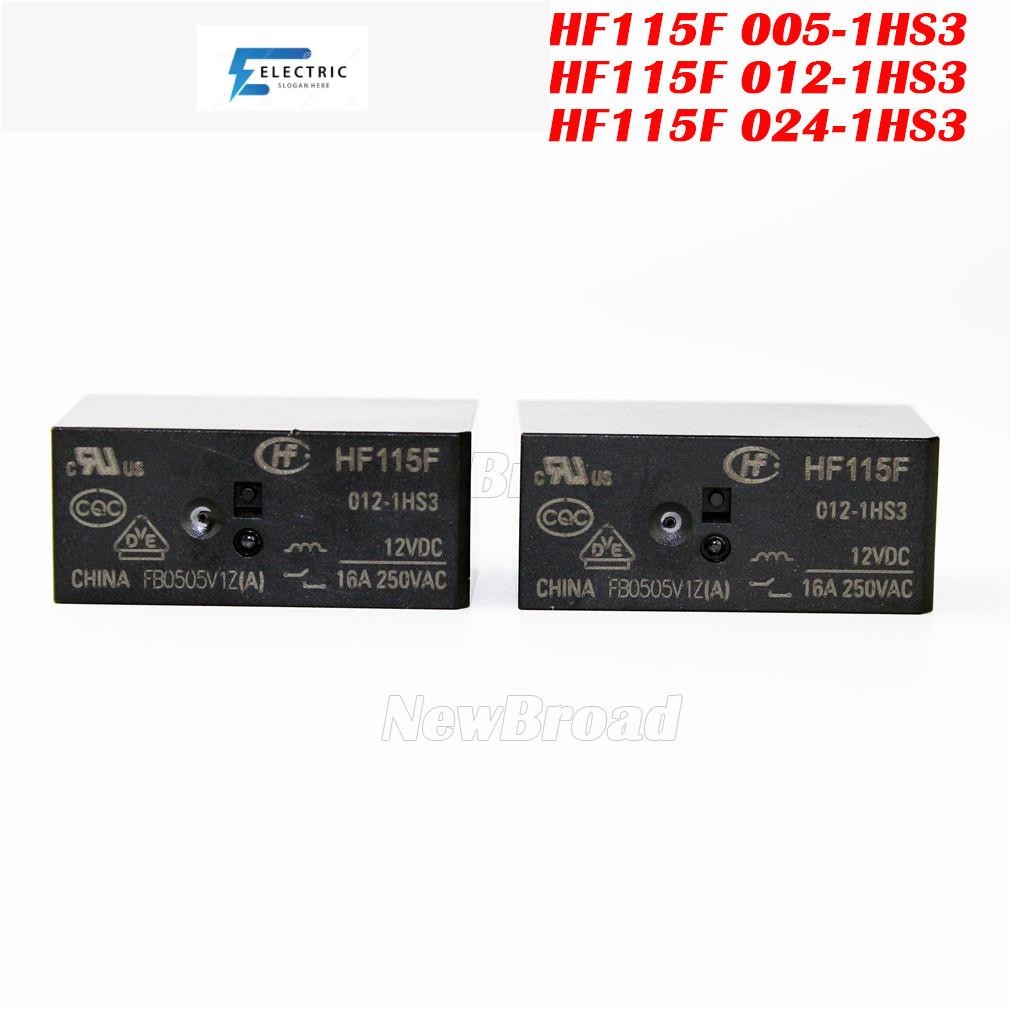 2PCS รีเลย์ HF115F-005-1HS3 HF115F-012-1HS3 HF115F-024-1HS3 JQX HF115F 005-1HS3 012-1HS3 024-1HS3 16